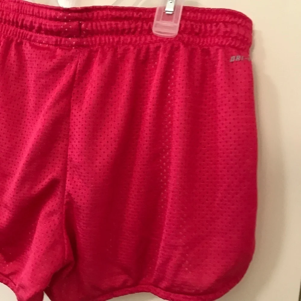 Nike neon pink mesh pull on workout athletic shorts size M